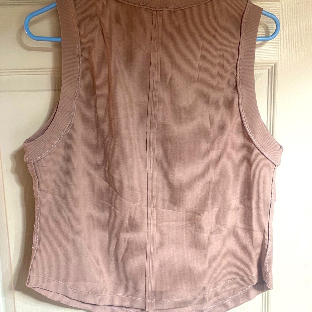 Sleeveless Tan Top